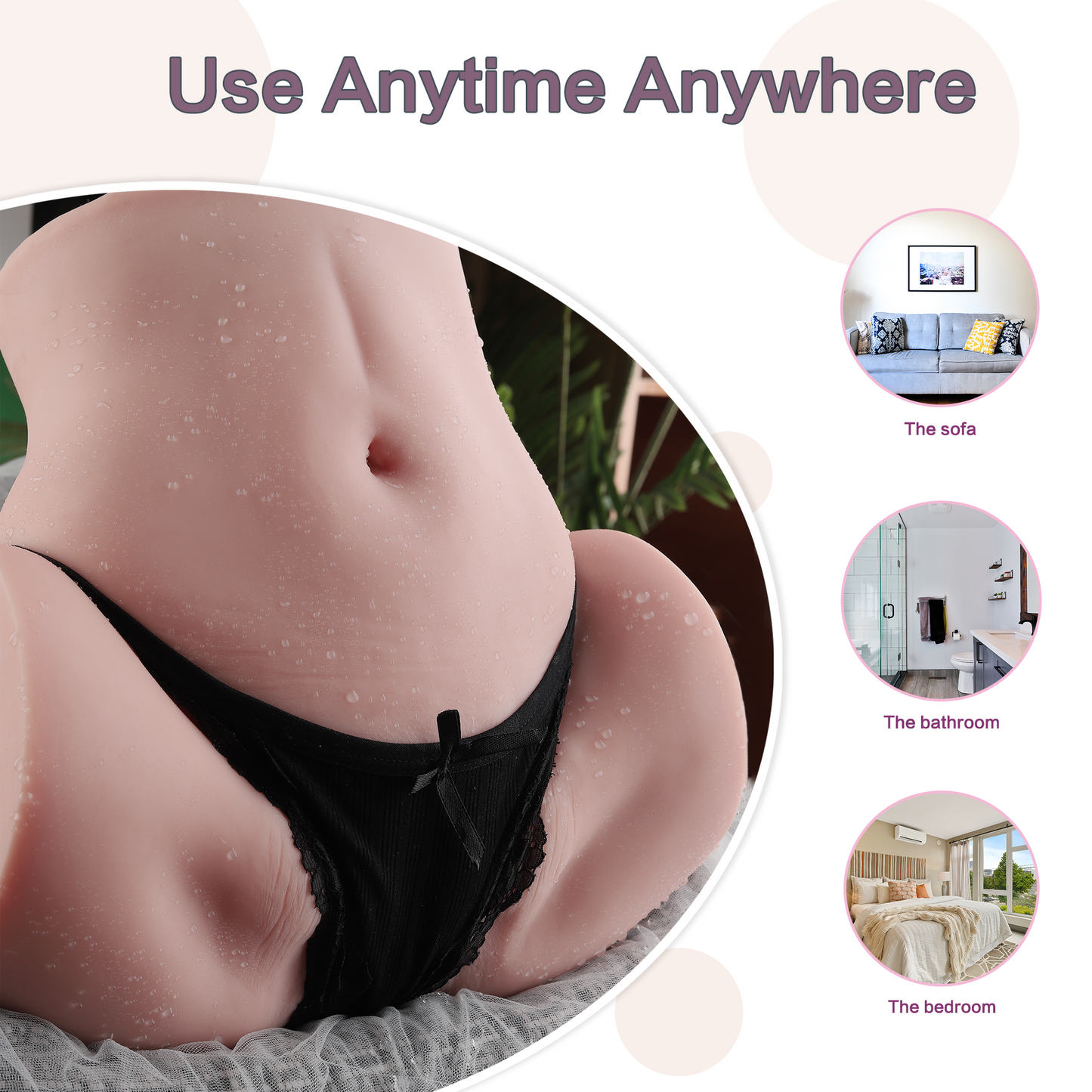 17.4LB Realistic Sex Doll Torso Pocket Pussy Ass