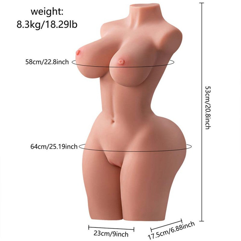18.29LB Male Masturbator 3D Realistic Sex Doll