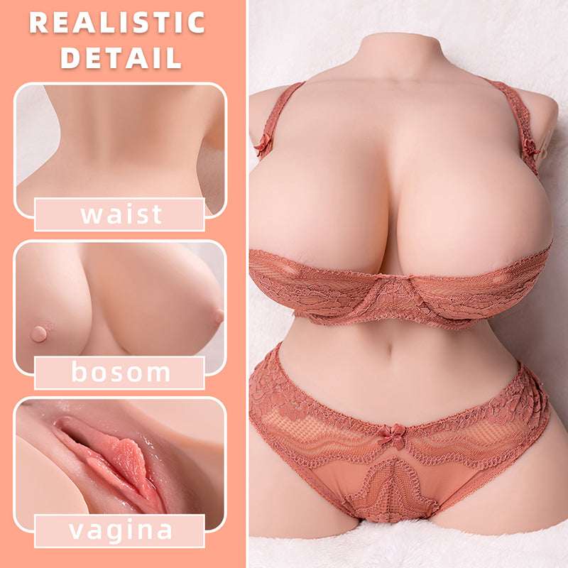 18.7LB Automatic Telescopic Vibrating Sex Doll Torso