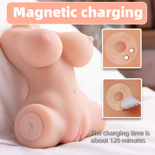 2.8LB Small Vibrating Sex Doll Masturbator