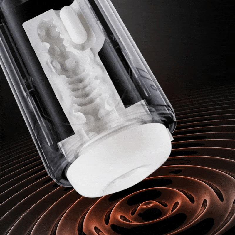 LCD Sucking Thrusting Vibrating Male Masturbator Male Sex Toy