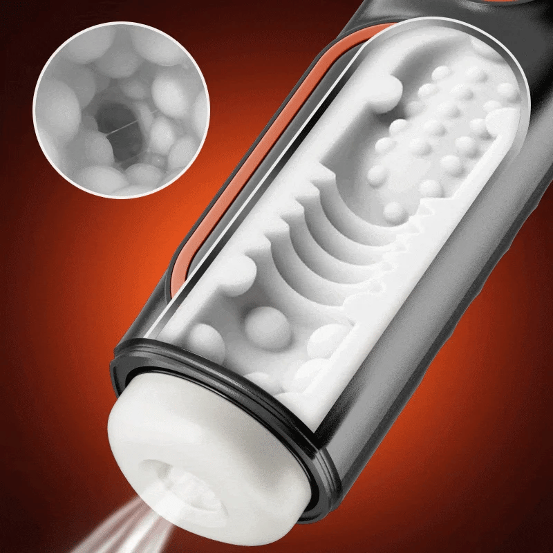 LCD Sucking Thrusting Vibrating Male Masturbator Male Sex Toy