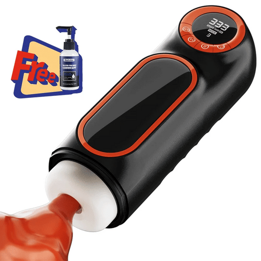 LCD Sucking Thrusting Vibrating Male Masturbator Male Sex Toy