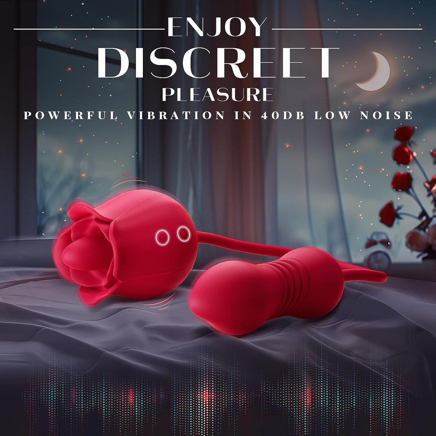 4-1 Rose Toy - Tongue Licking & Thrusting Dildo