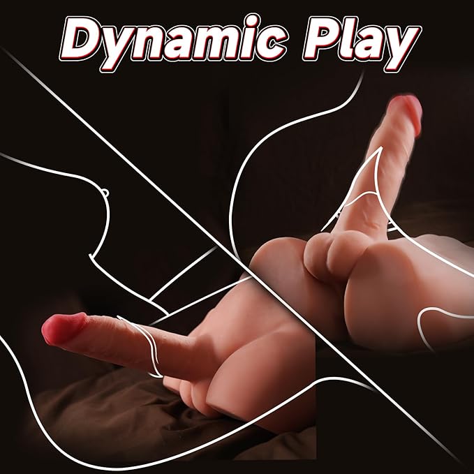 Male Sex Doll with Realistic 7.3 inch Thrusting Vibrating