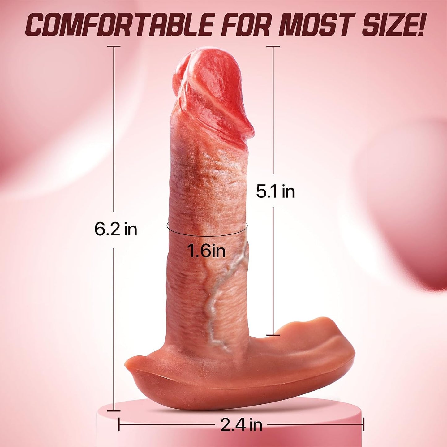 Wearable Vibrator Thrusting Dildo
