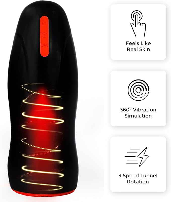 Blowjob Simulator - 6 Vibration and Heating Modes