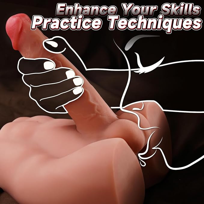 Male Sex Doll with Realistic 7.3 inch Thrusting Vibrating