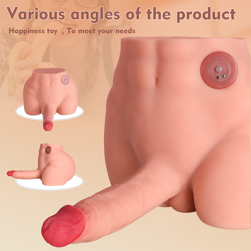 9.56LB Automatic Thrusting Vibration Realistic Male Sex Doll with Dildo