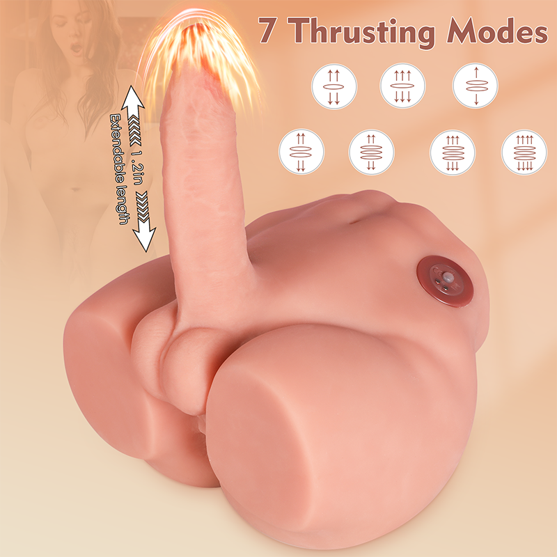 9.56LB Automatic Thrusting Vibration Realistic Male Sex Doll with Dildo