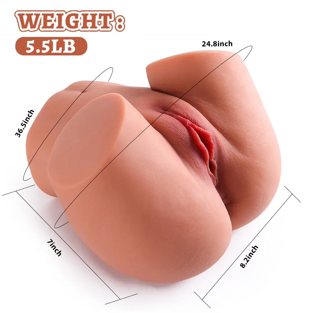 5.5LB Realistic Vagina Anal Small Ass Sex Toy