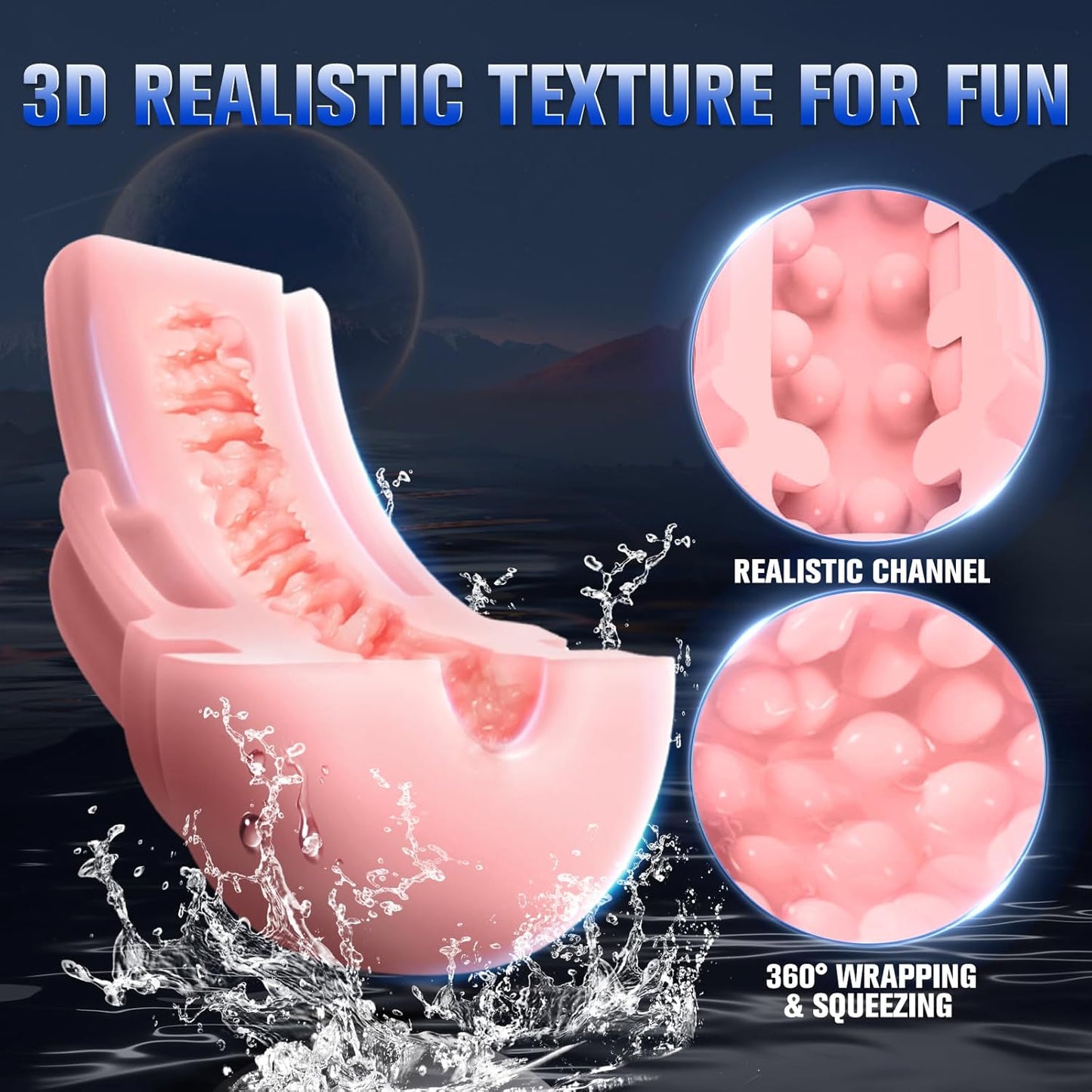 Automatic Sucking Masturbator 9 Suction & 10 Vibrating/Heating modes