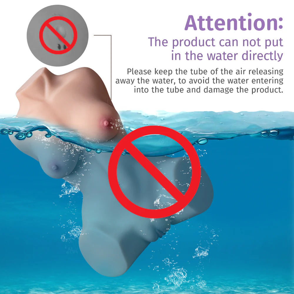18.74lb Sex Doll Torso with Sucking Vibration and Self Cleaning